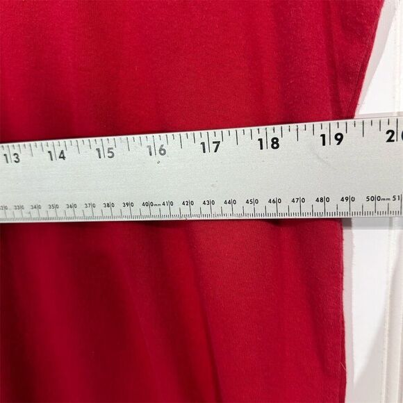 Harley-Davidson Red Long Sleeve Tee Women’s 1X Scoop Neck Milwaukee USA 2009 - Picture 6 of 9